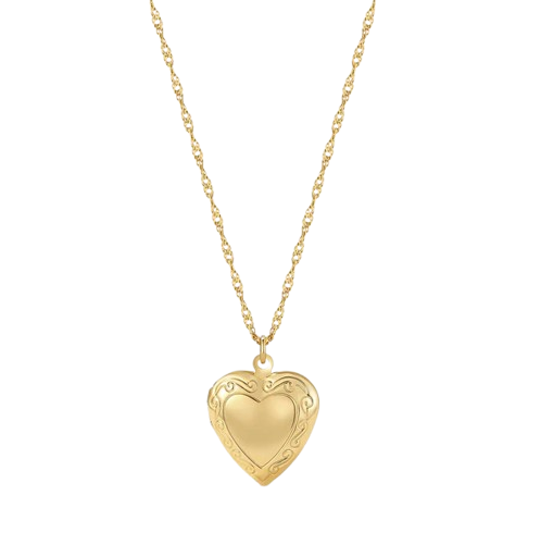 Best Friend Heart Locket Necklace
