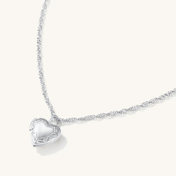 Best Friend Heart Locket Necklace
