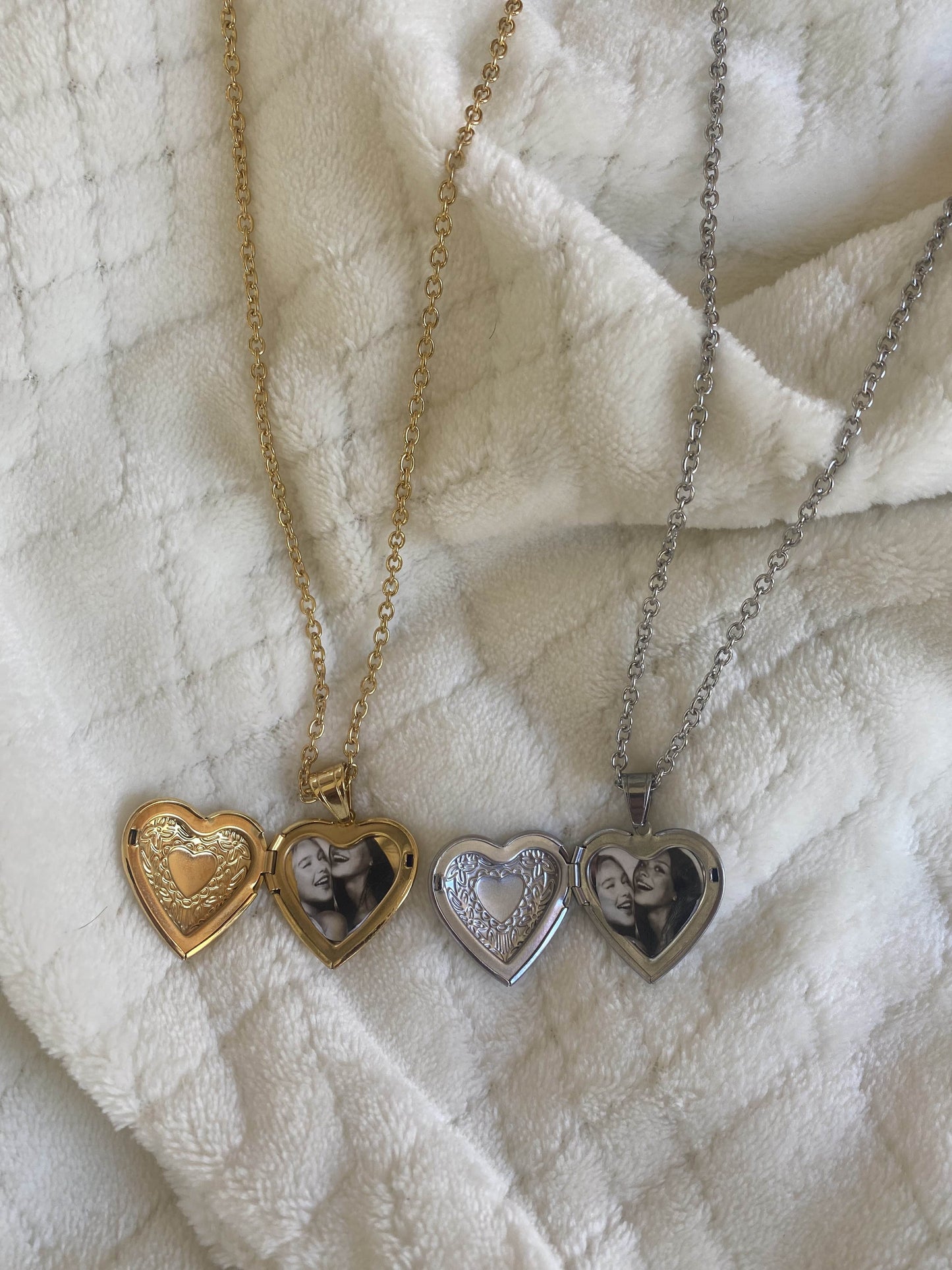 Best Friend Heart Locket Necklace