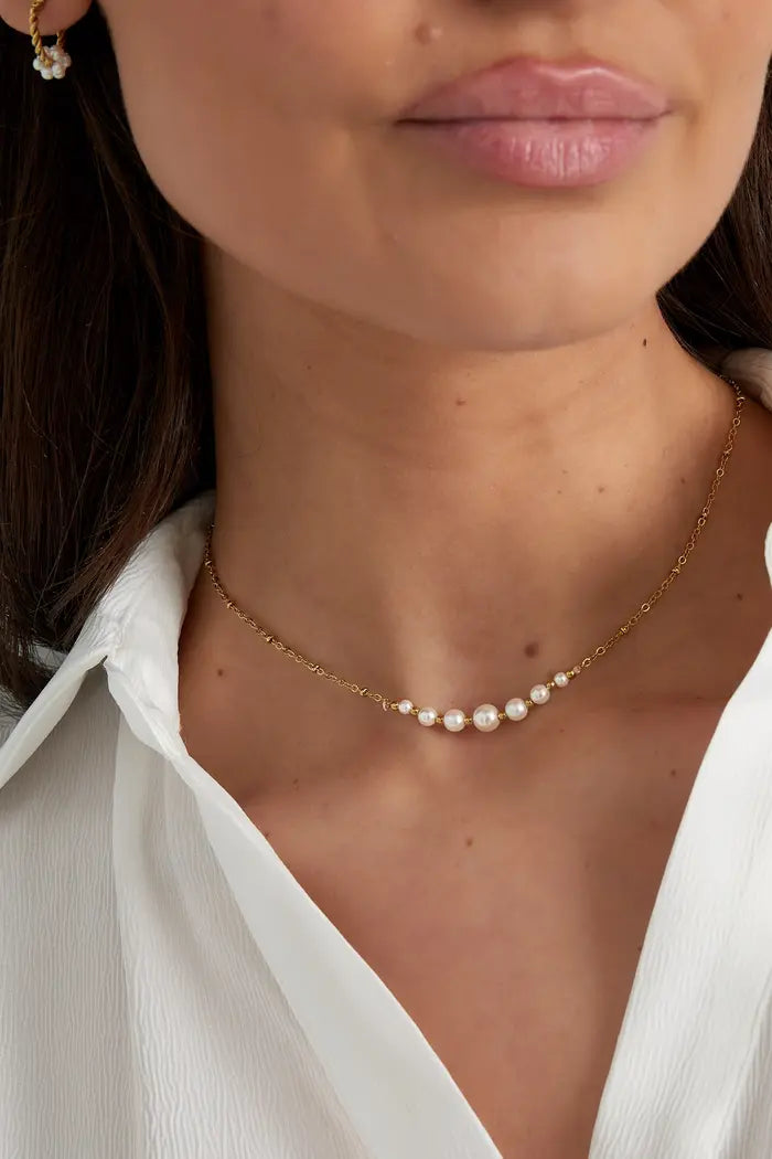 Ruby Pearl Necklace