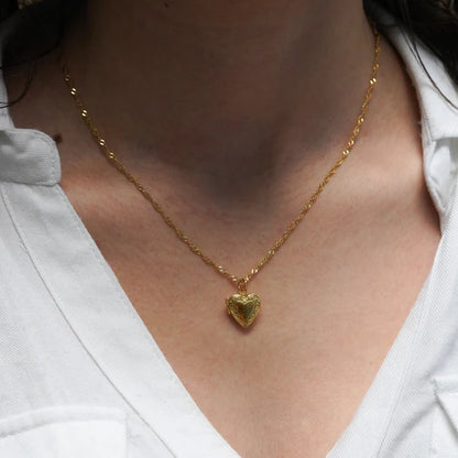 Best Friend Heart Locket Necklace