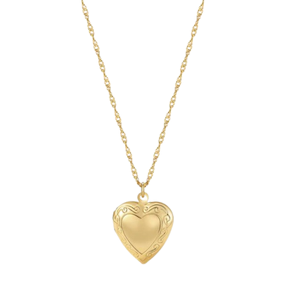 Best Friend Heart Locket Necklace